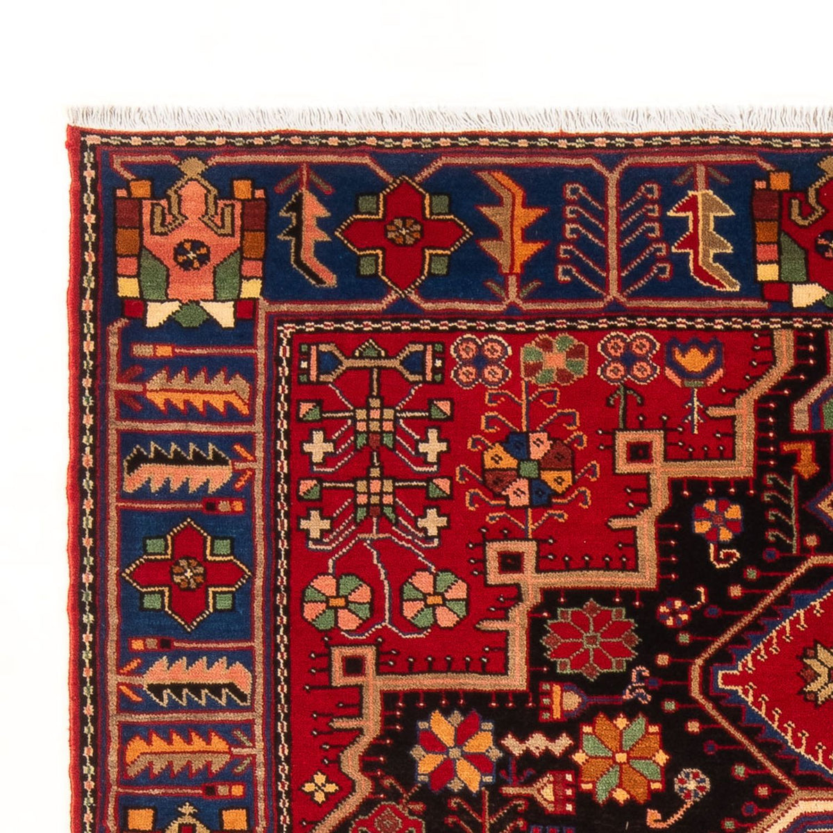 Persisk matta - Nomadic - 200 x 147 cm - bordeaux röd