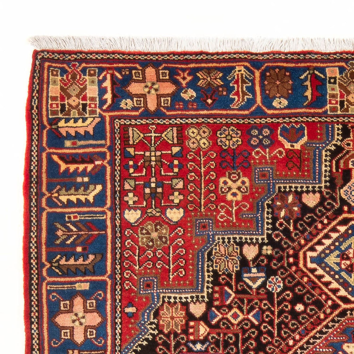 Persisk matta - Nomadic - 206 x 146 cm - bordeaux röd