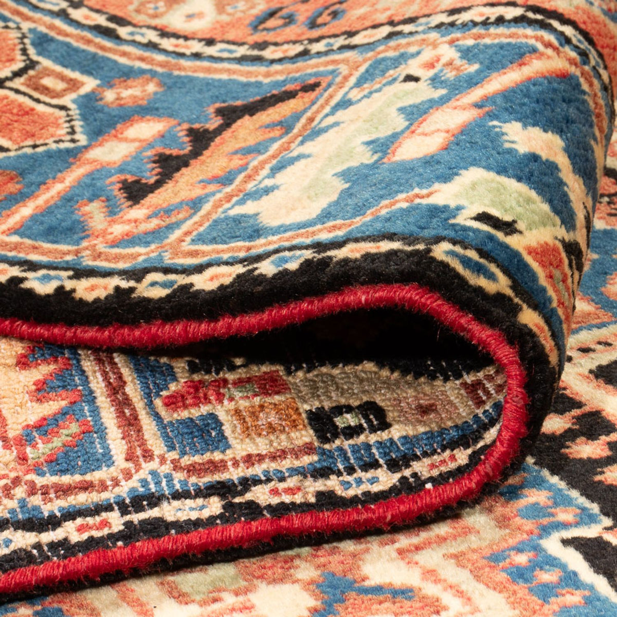 Persisk matta - Nomadic - 188 x 156 cm - mörkblå