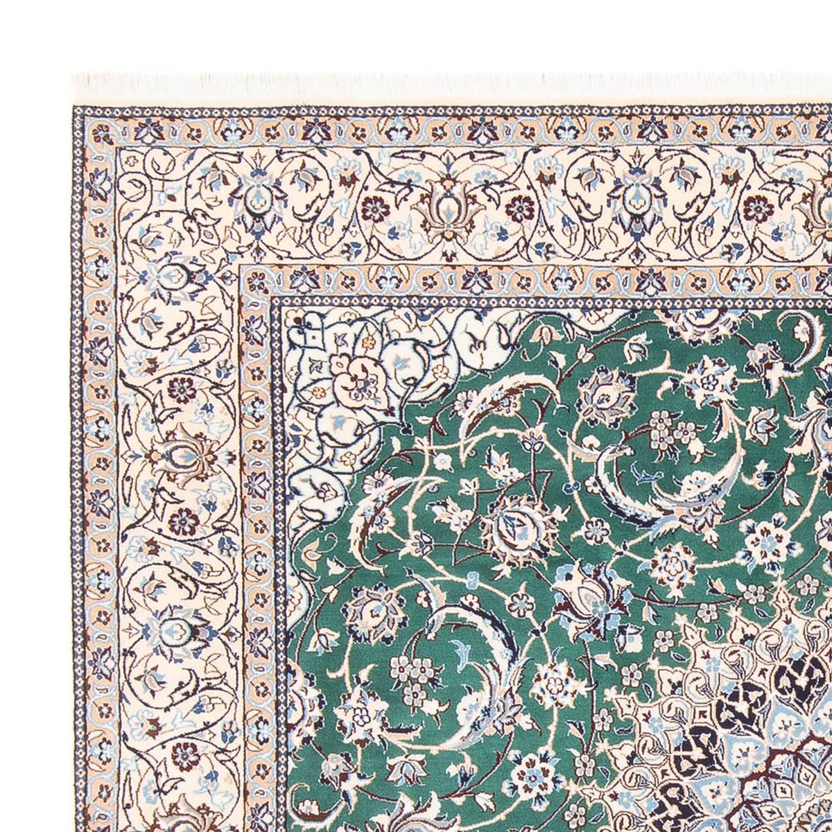 Persisk matta - Nain - 264 x 248 cm - grön