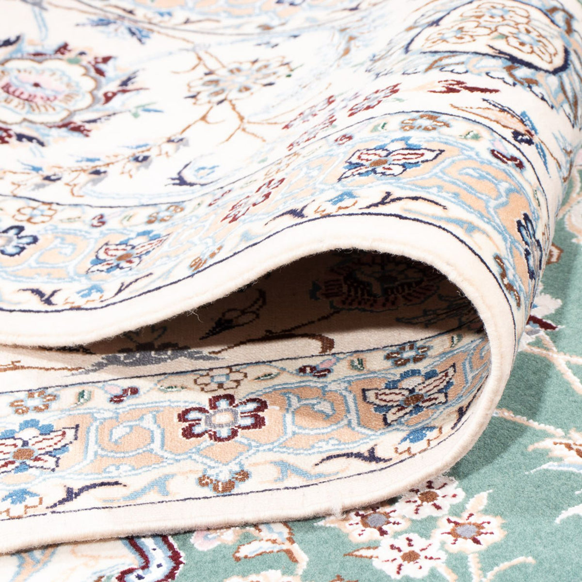 Persisk matta - Nain - Premium - 260 x 255 cm - grön