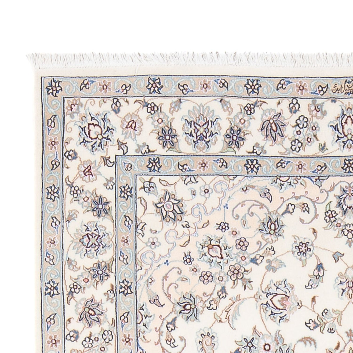 Persisk matta - Nain - Premium - 162 x 110 cm - ljusblå