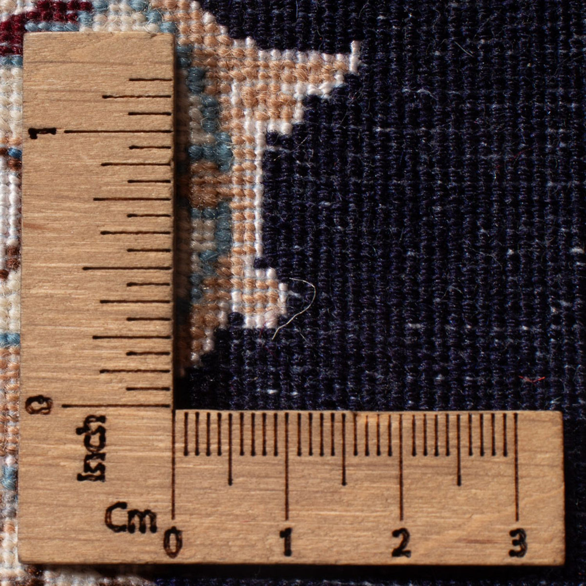 Persisk matta - Nain - Premium - 76 x 50 cm - mörkblå