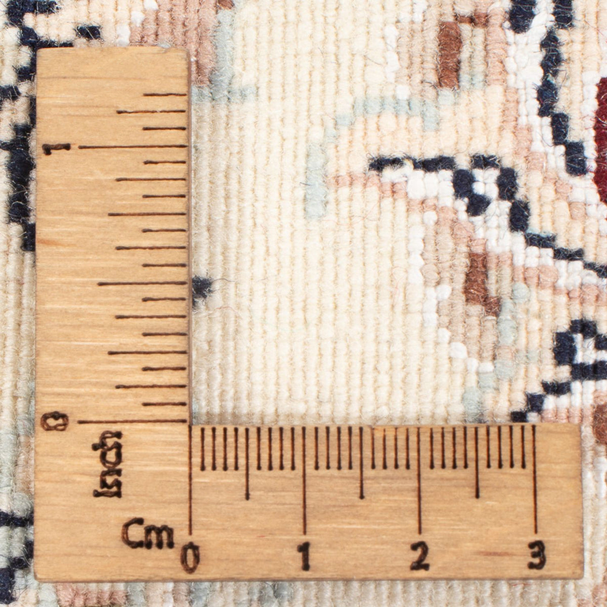 Persisk matta - Nain - Premium runt  - 105 x 104 cm - mörkblå