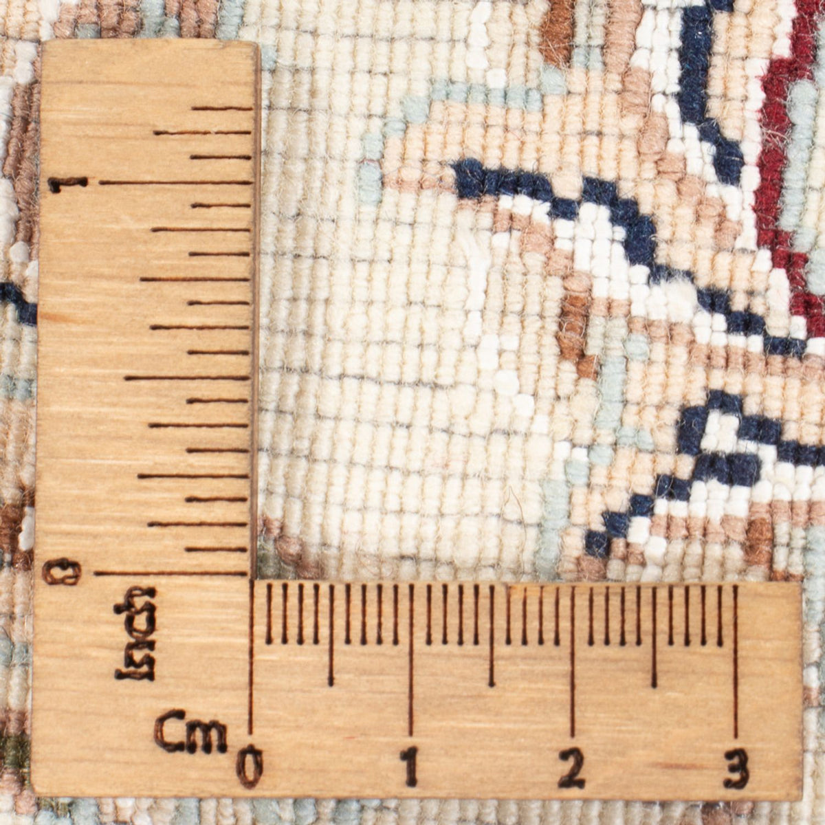 Persisk matta - Nain - Premium runt  - 111 x 105 cm - mörkblå