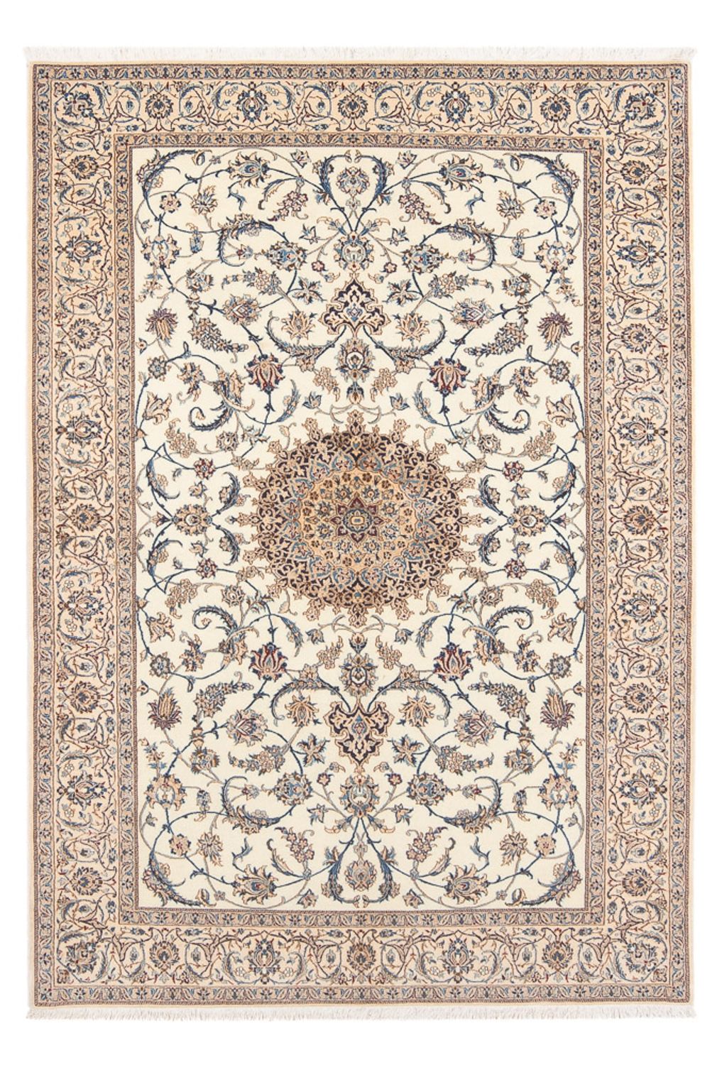 Persisk matta - Nain - Premium - 203 x 127 cm - ljusbeige
