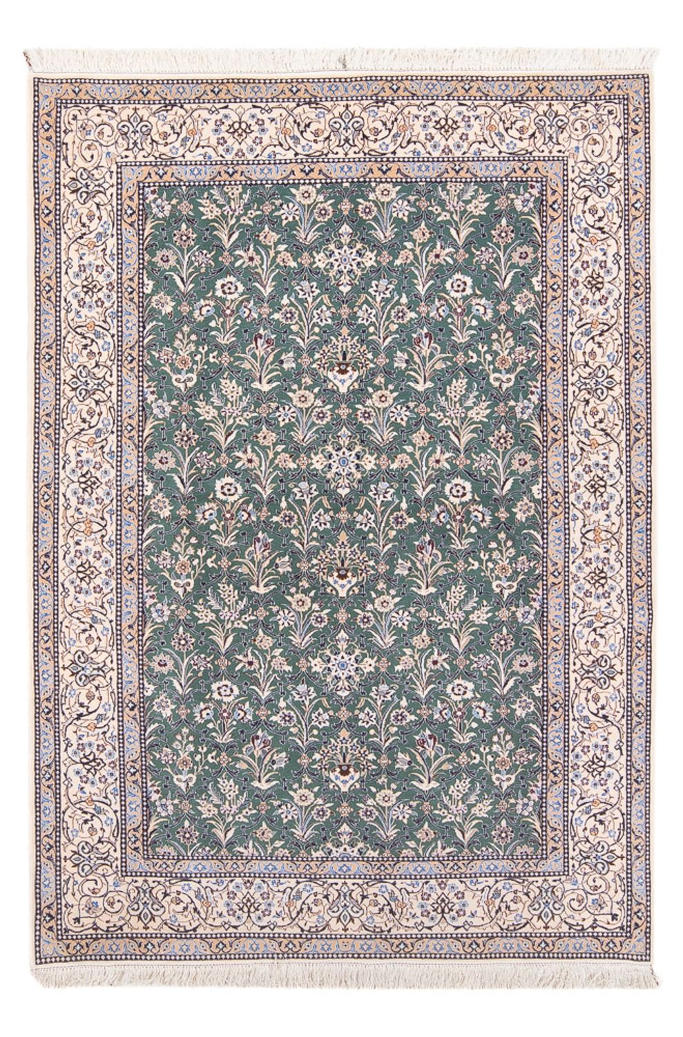 Persisk matta - Nain - Premium - 205 x 130 cm - mintgrön