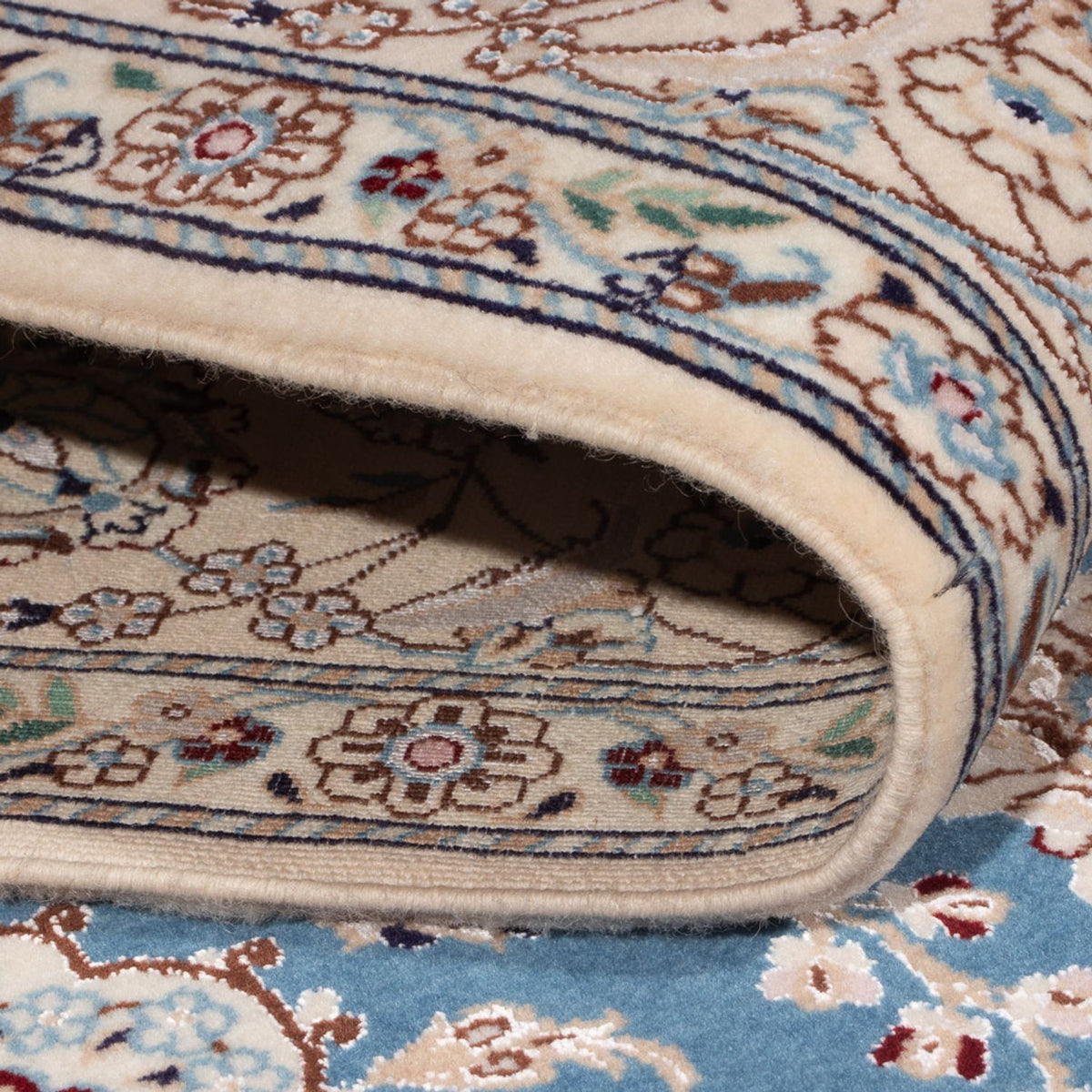 Persisk matta - Nain - Premium - 198 x 131 cm - blå