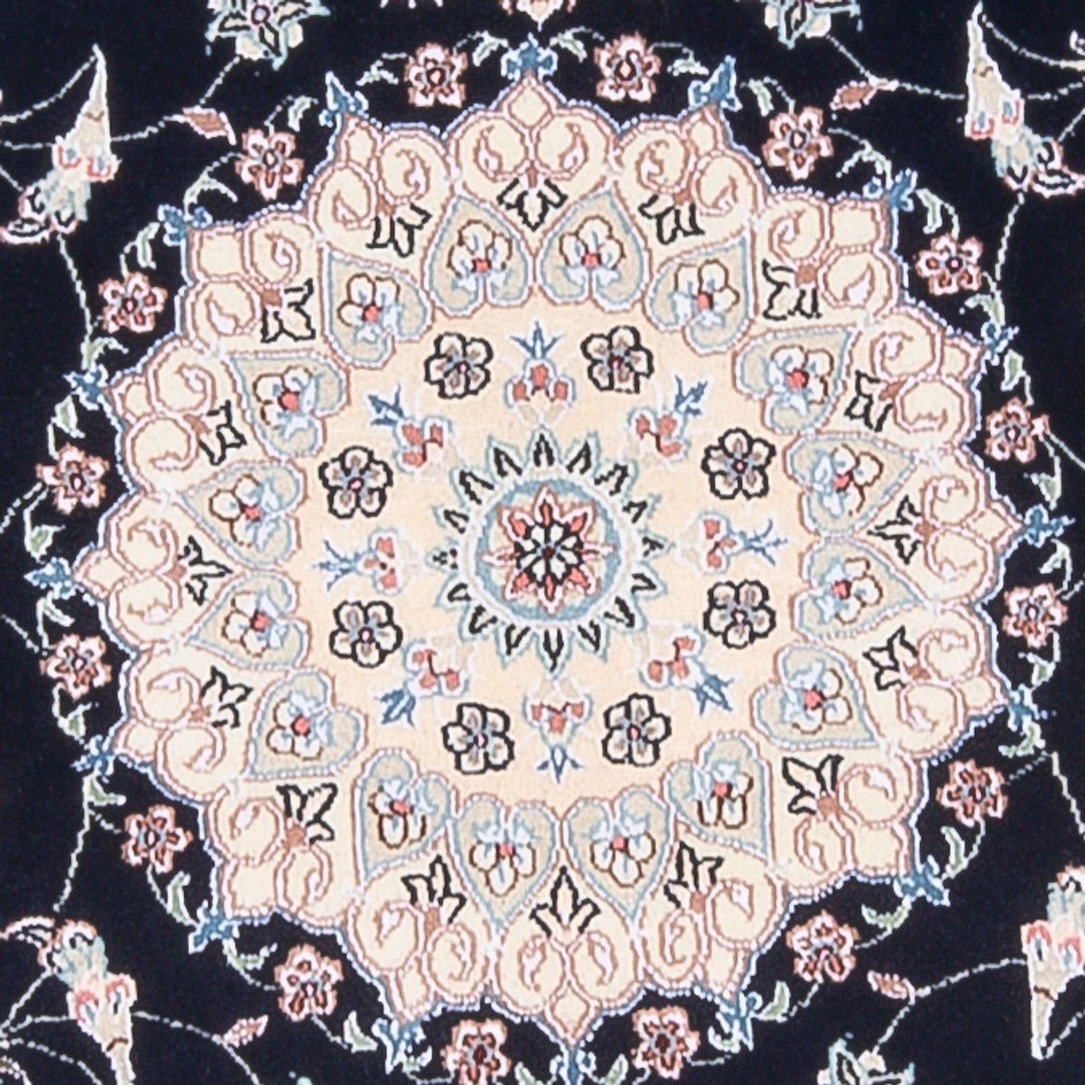 Persisk matta - Nain - Premium - 141 x 93 cm - mörkblå