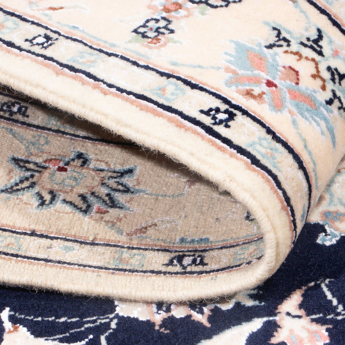 Persisk matta - Nain - Premium - 141 x 93 cm - mörkblå