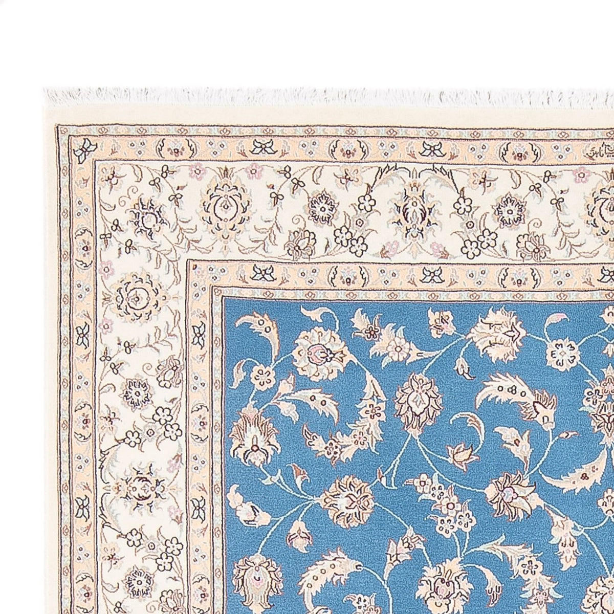Persisk matta - Nain - Premium - 210 x 151 cm - blå