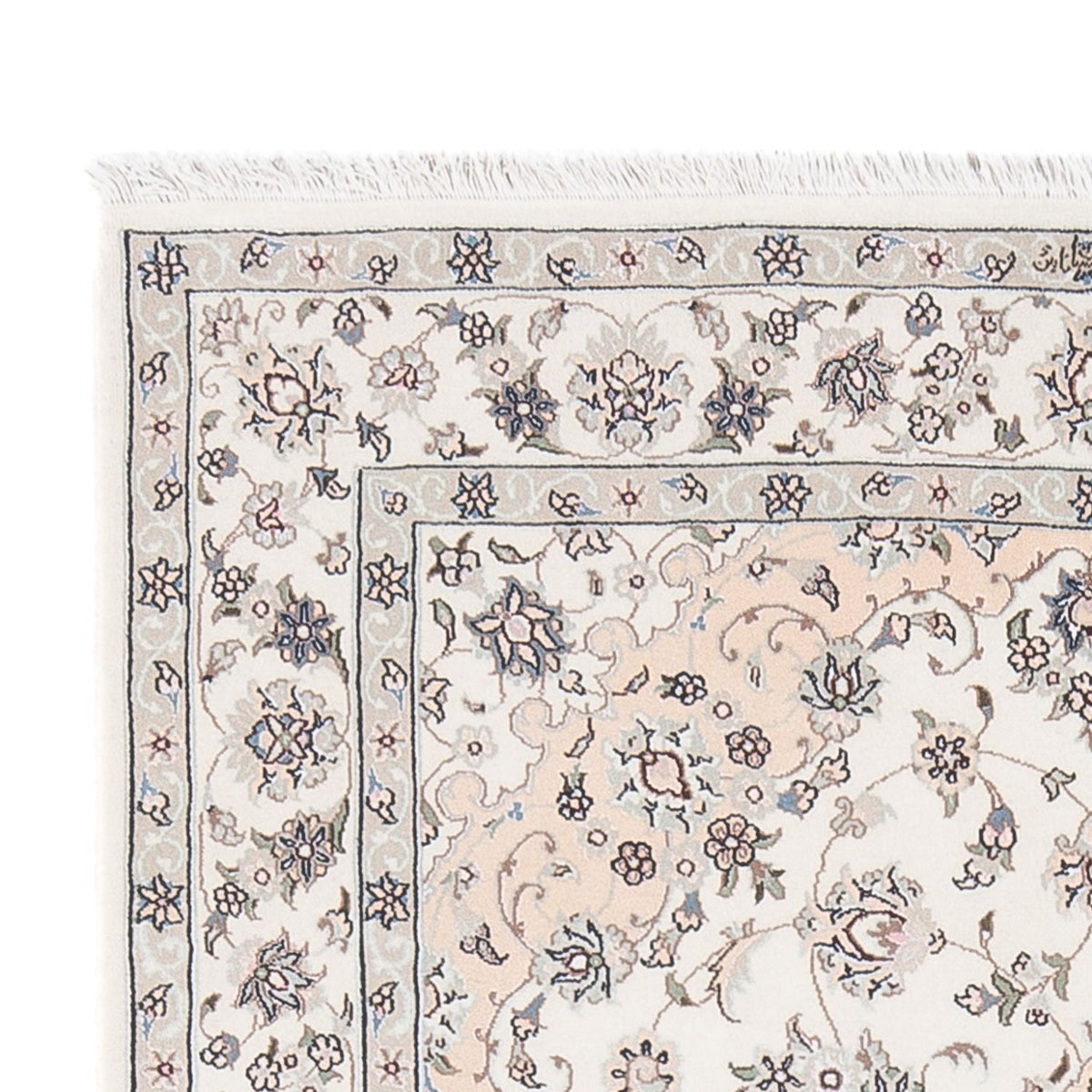 Persisk matta - Nain - Premium - 161 x 109 cm - grädde