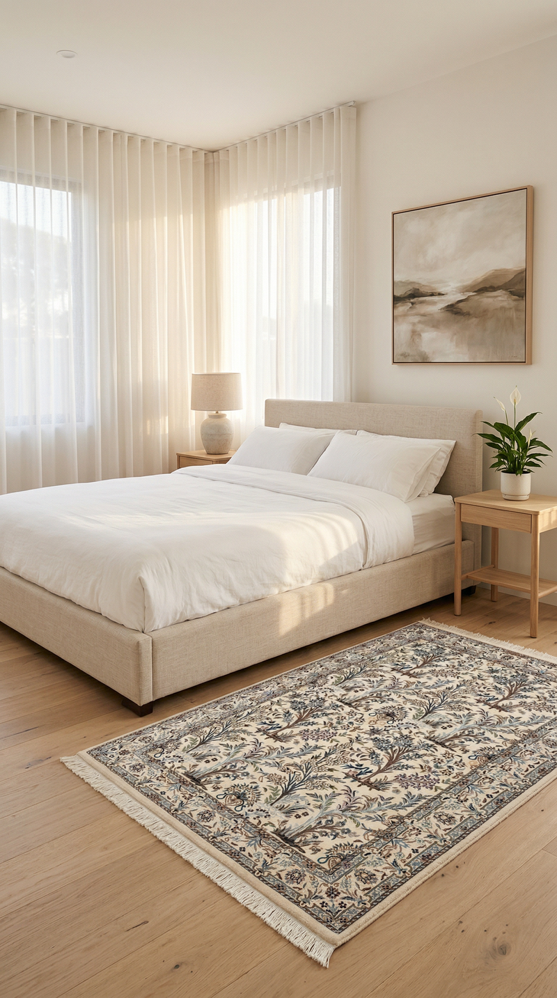 Persisk matta - Nain - Premium - 153 x 104 cm - grädde