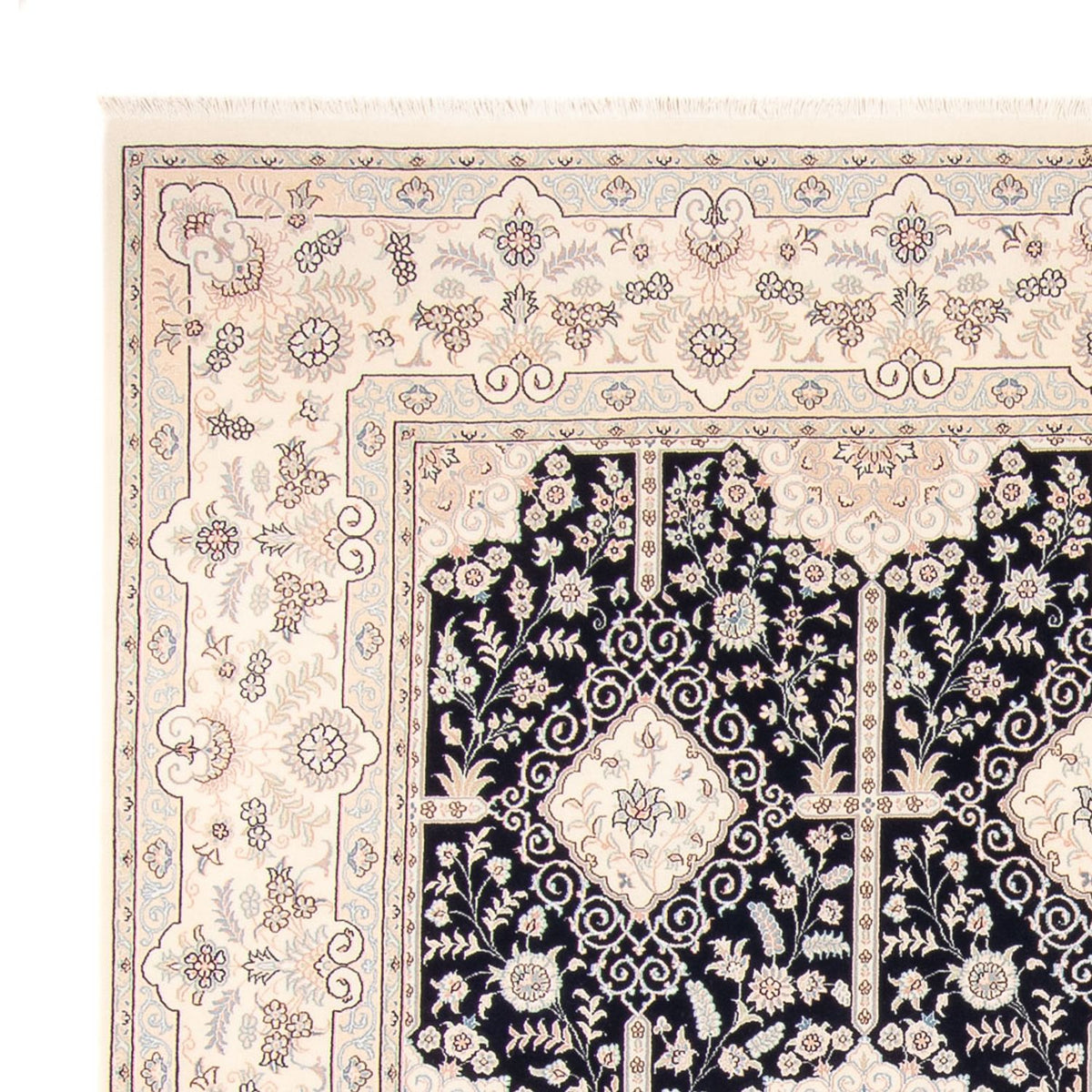 Persisk matta - Nain - 263 x 245 cm - mörkblå