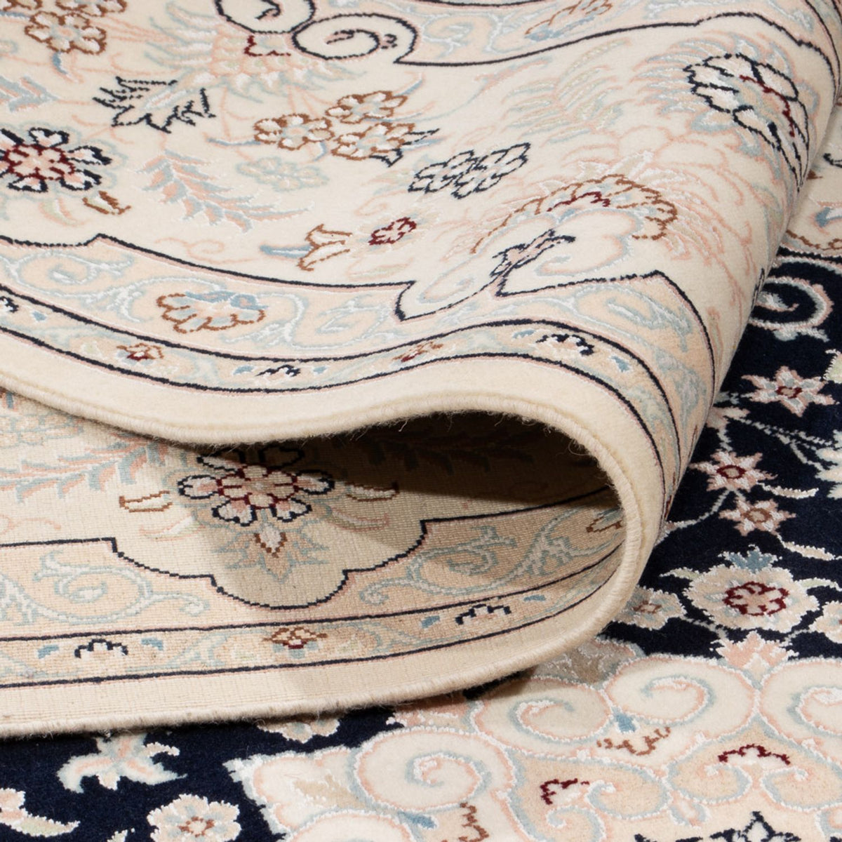 Persisk matta - Nain - 263 x 245 cm - mörkblå