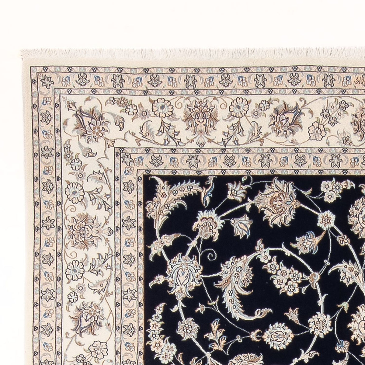 Persisk matta - Nain - 297 x 200 cm - mörkblå