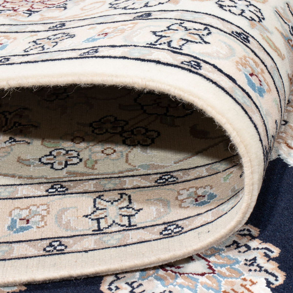 Persisk matta - Nain - 297 x 200 cm - mörkblå