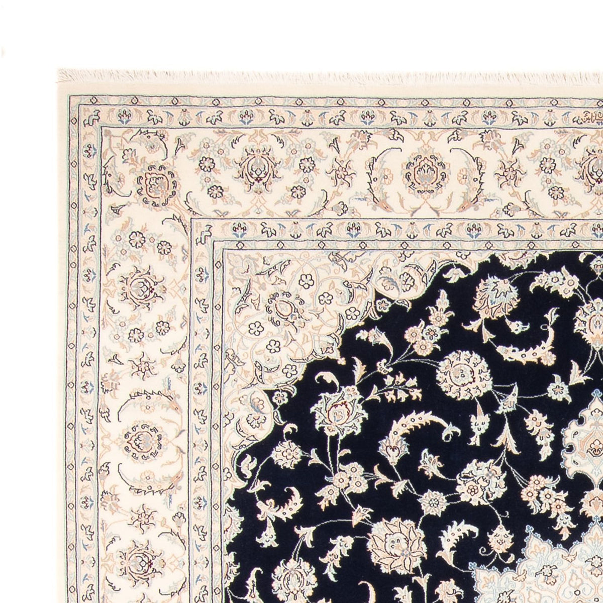 Persisk matta - Nain - 261 x 223 cm - mörkblå