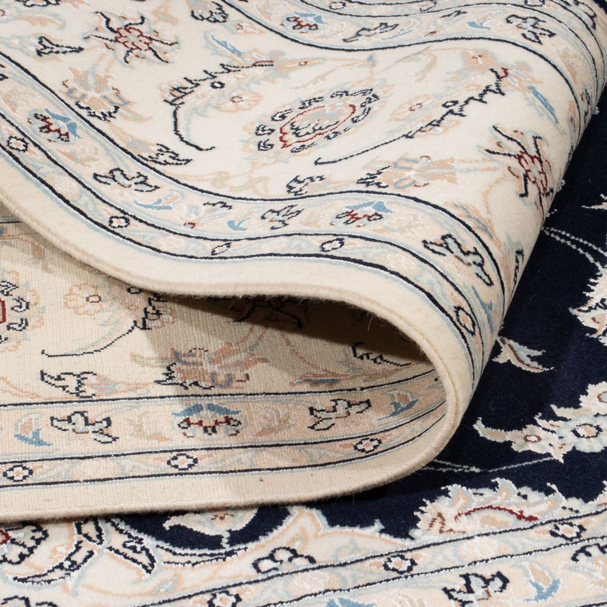 Persisk matta - Nain - 261 x 223 cm - mörkblå