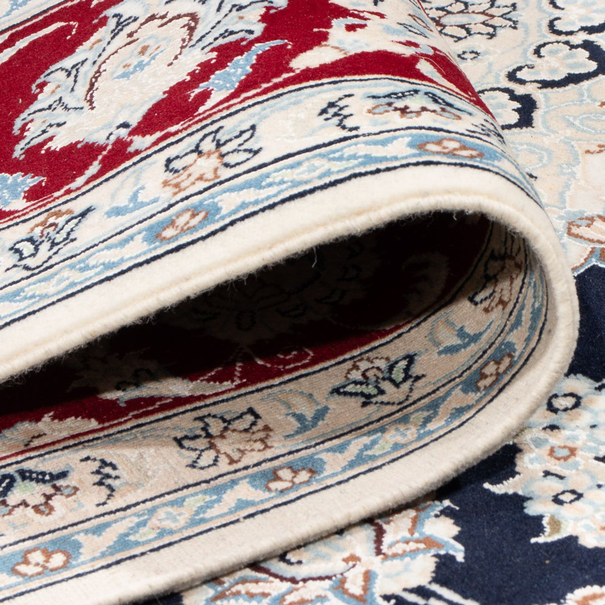 Persisk matta - Nain - 296 x 198 cm - mörkblå