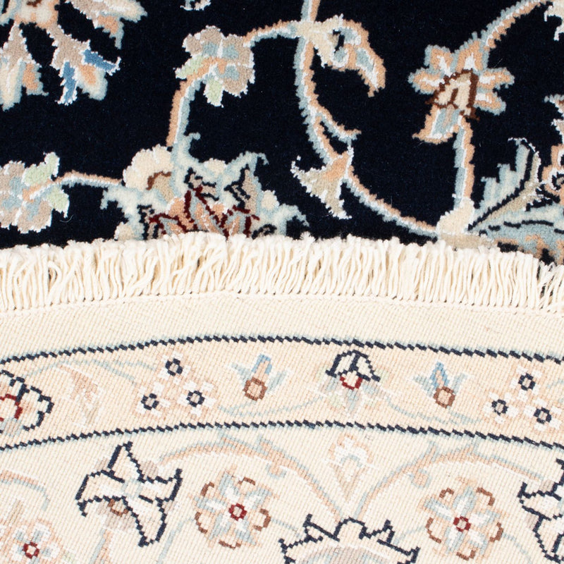 Persisk matta - Nain - Premium runt  - 150 x 150 cm - mörkblå