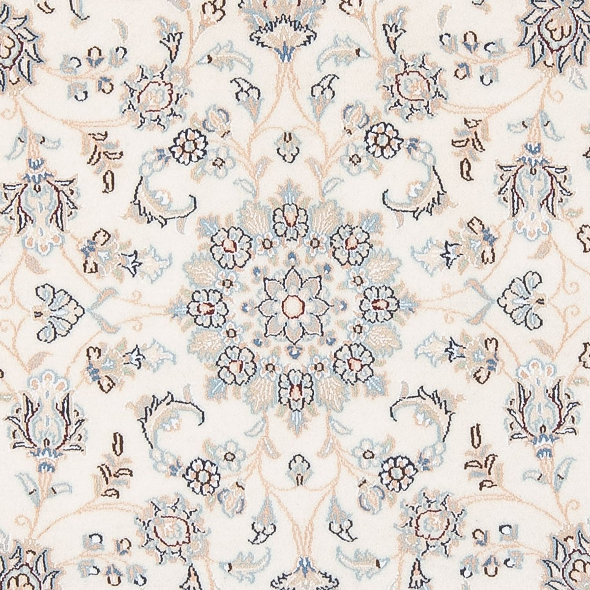 Persisk matta - Nain - Premium runt  - 150 x 150 cm - grädde