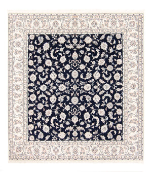 Persisk matta - Nain kvadrat  - 213 x 200 cm - mörkblå