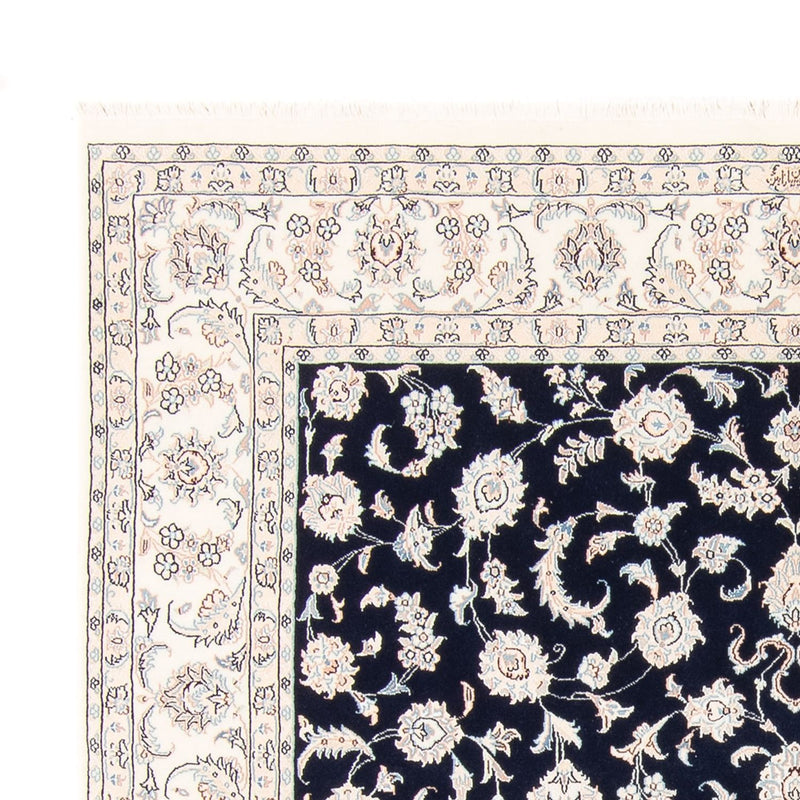 Persisk matta - Nain kvadrat  - 213 x 200 cm - mörkblå