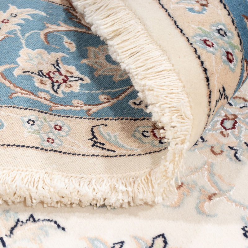 Persisk matta - Nain runt  - 200 x 200 cm - grädde