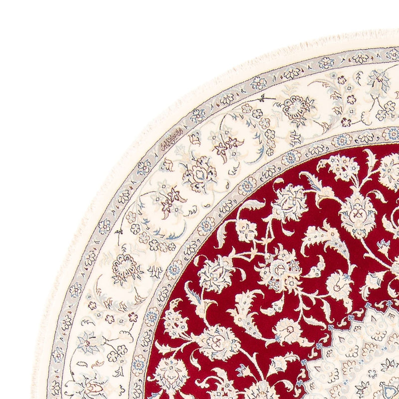 Persisk matta - Nain runt  - 200 x 200 cm - röd