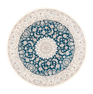 Persisk matta - Nain runt  - 200 x 200 cm - blå