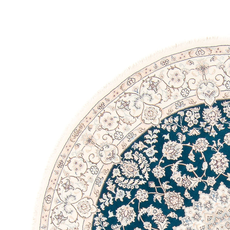 Persisk matta - Nain runt  - 200 x 200 cm - blå