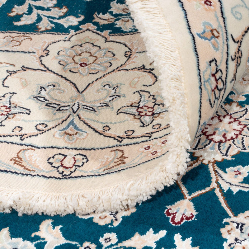 Persisk matta - Nain runt  - 200 x 200 cm - blå