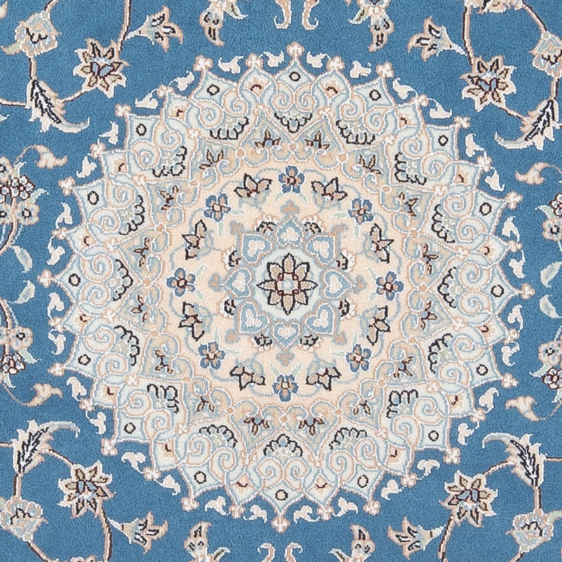 Persisk matta - Nain - Premium runt  - 152 x 150 cm - blå