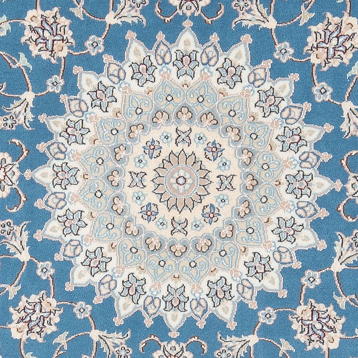 Persisk matta - Nain - Premium runt  - 157 x 150 cm - blå