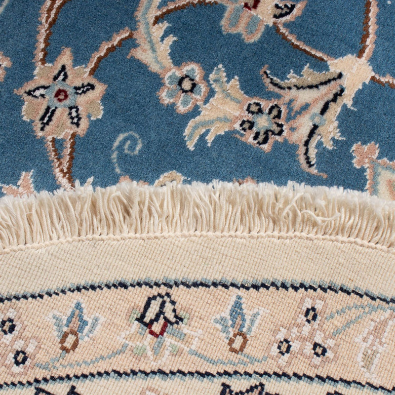 Persisk matta - Nain - Premium runt  - 157 x 150 cm - blå