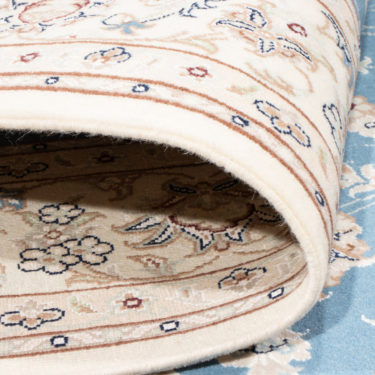 Persisk matta - Nain - Royal - 210 x 149 cm - ljusblå