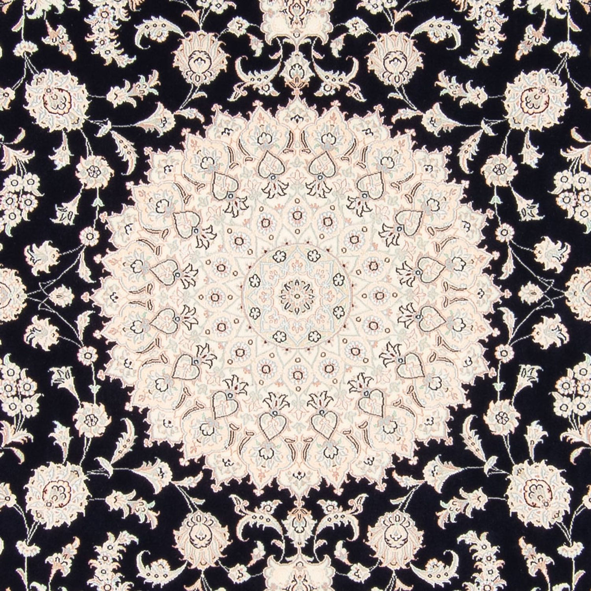 Persisk matta - Nain kvadrat  - 258 x 246 cm - mörkblå