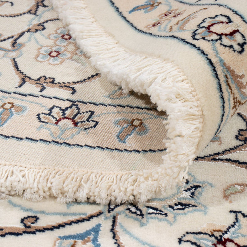 Persisk matta - Nain runt  - 200 x 200 cm - bensinblå