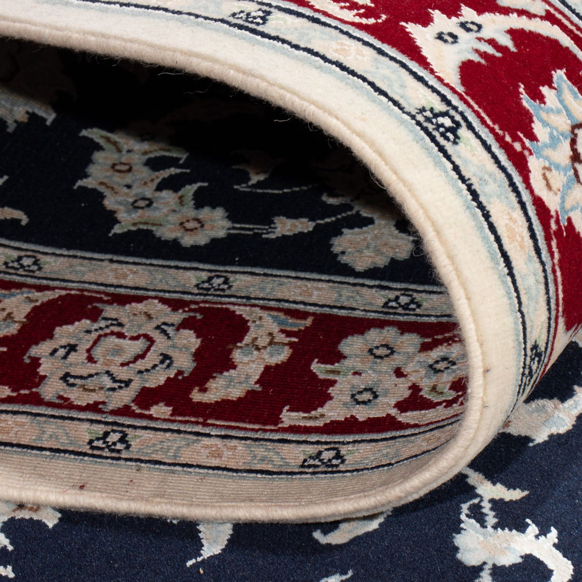 Runner Persisk matta - Nain - Premium - 347 x 87 cm - mörkblå