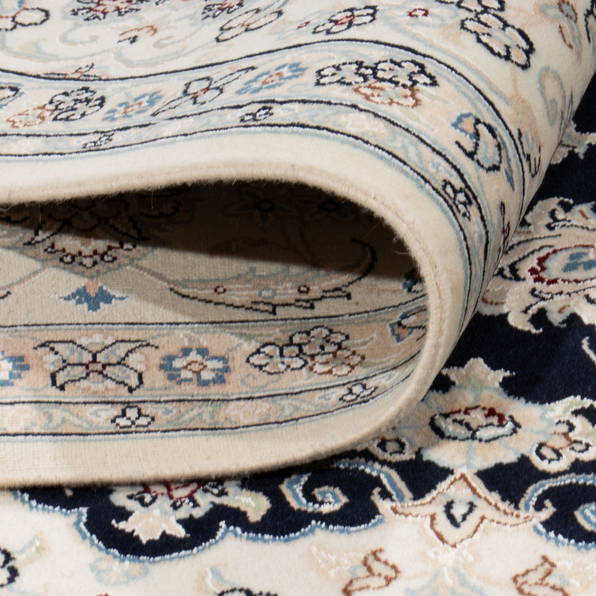 Persisk matta - Nain - 263 x 225 cm - mörkblå