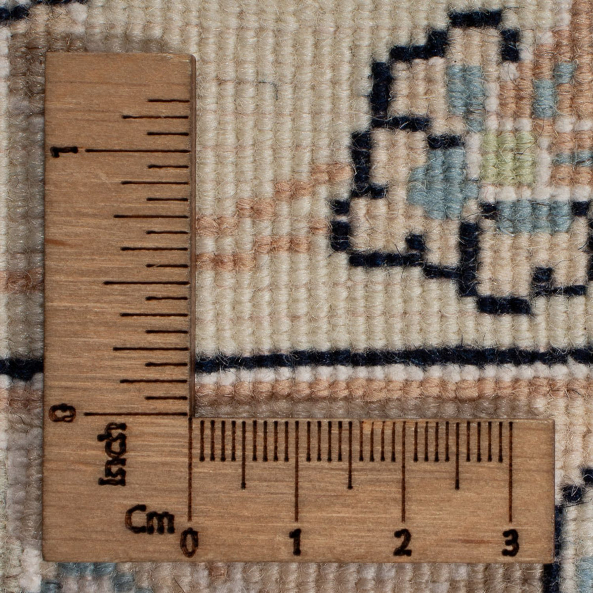 Persisk matta - Nain kvadrat  - 252 x 248 cm - ljusblå