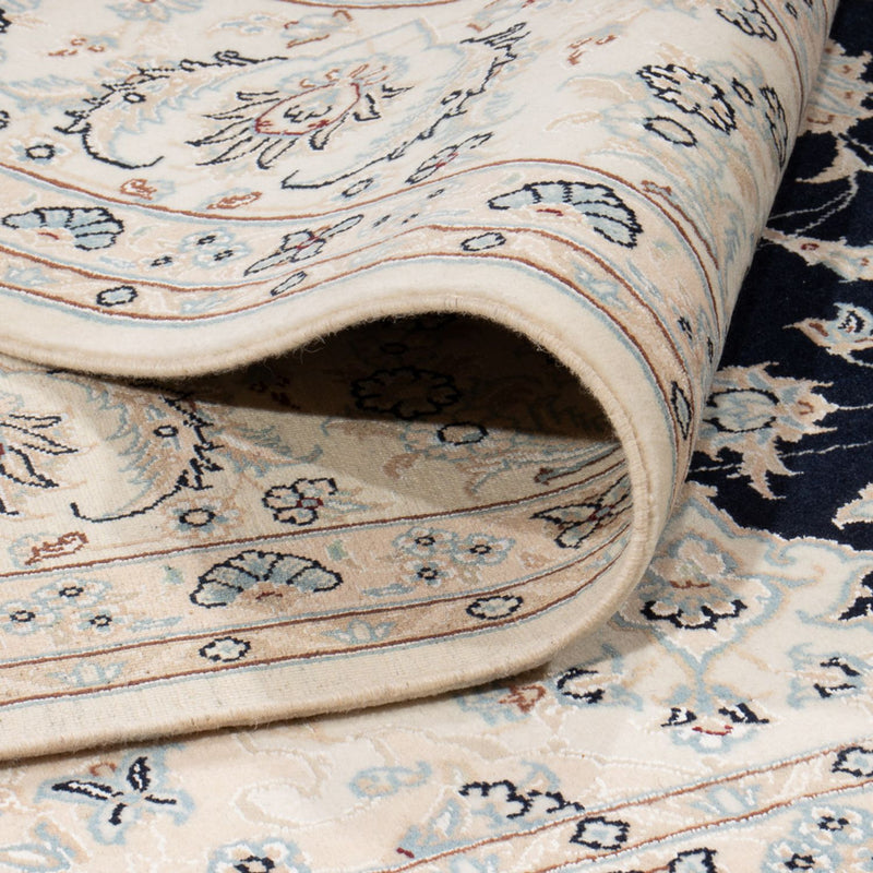 Persisk matta - Nain kvadrat  - 246 x 242 cm - mörkblå