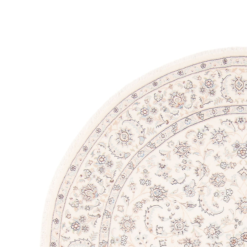 Persisk matta - Nain runt  - 200 x 200 cm - grädde