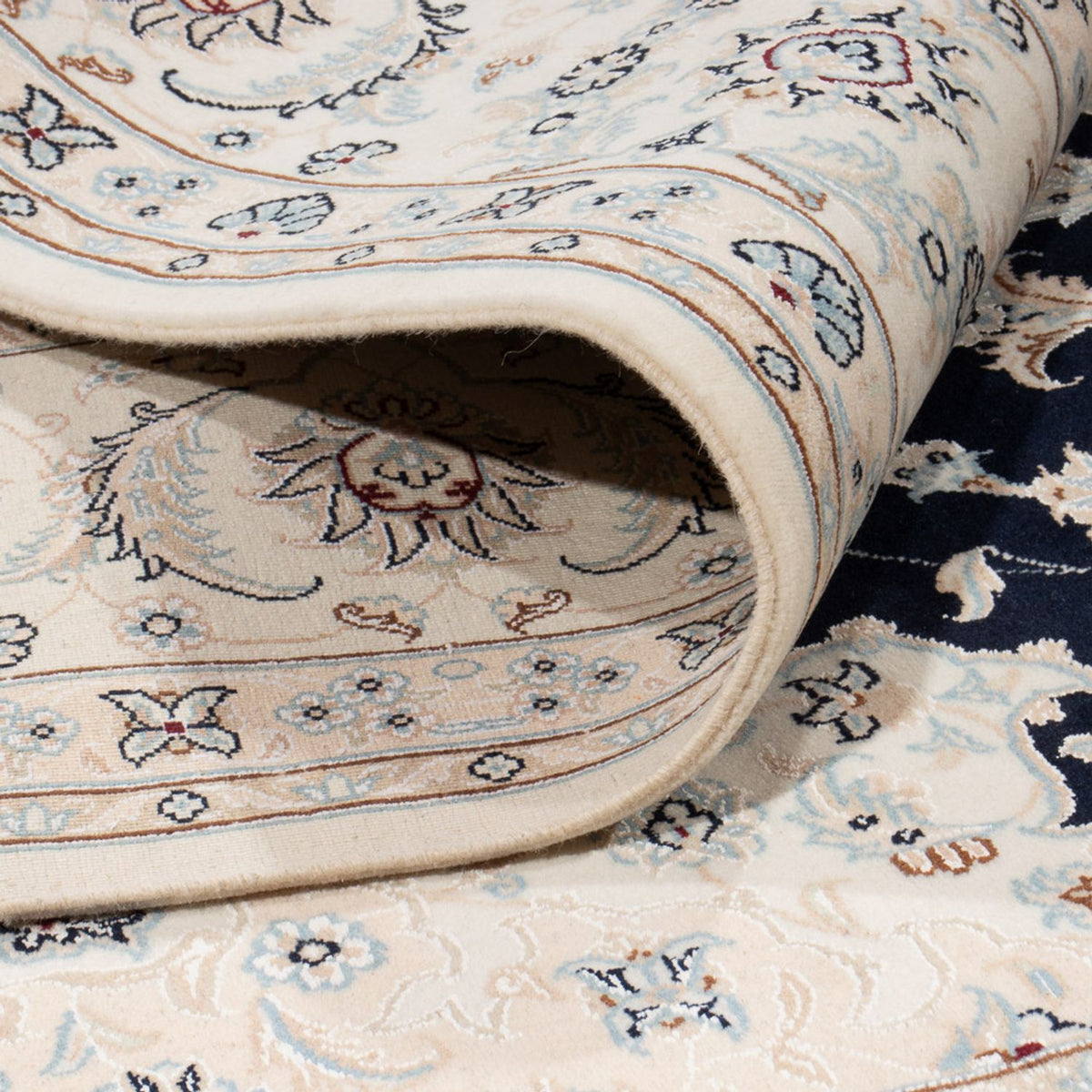 Persisk matta - Nain - 260 x 245 cm - mörkblå