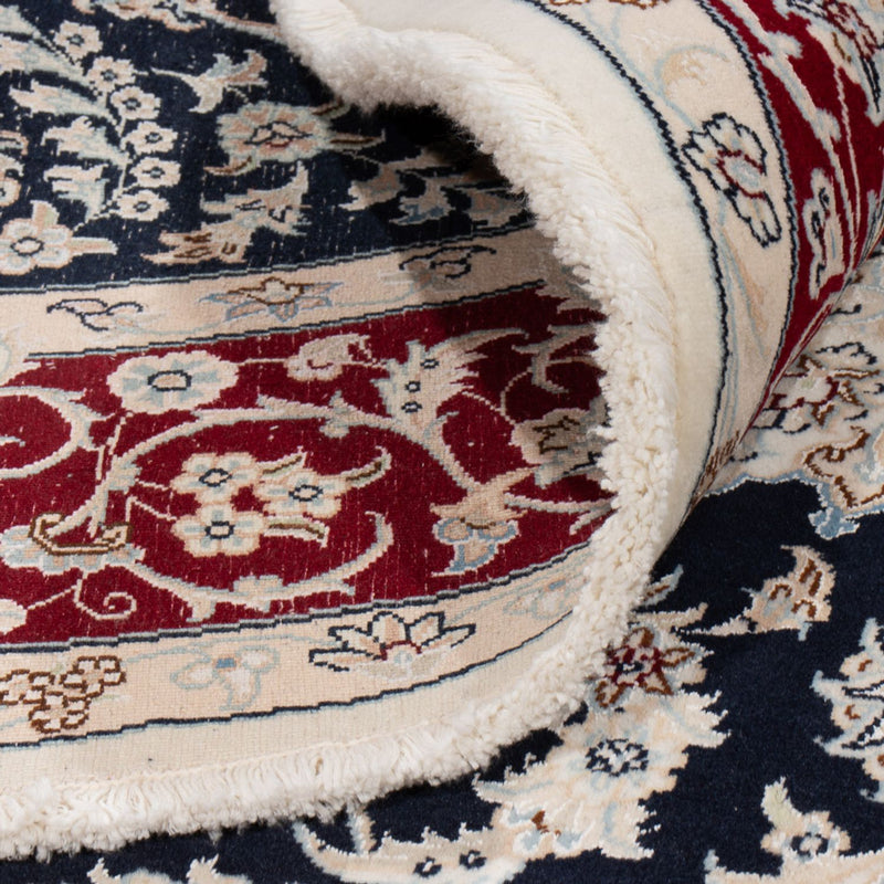 Persisk matta - Nain runt  - 206 x 195 cm - mörkblå