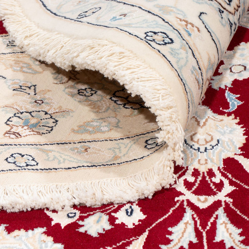 Persisk matta - Nain runt  - 200 x 200 cm - röd