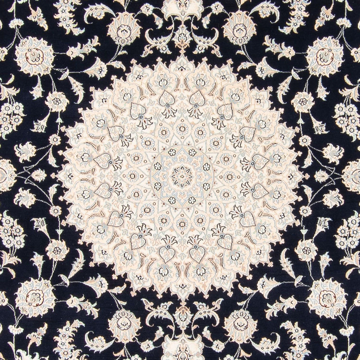 Persisk matta - Nain kvadrat  - 259 x 247 cm - mörkblå