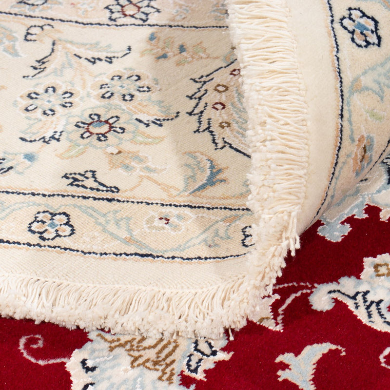 Persisk matta - Nain runt  - 200 x 200 cm - röd