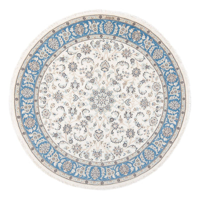 Persisk matta - Nain - Premium runt  - 148 x 149 cm - grädde